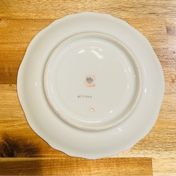 Vintage LEFTON CHINA Rose Chintz Saucer, 6” - Picture 3 of 4